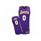 Men Adidas Los Angeles Lakers #0 Kyle Kuzma Authentic Purple Road NBA Jersey