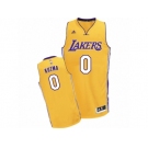 Men Adidas Los Angeles Lakers #0 Kyle Kuzma Swingman Gold Home NBA Jersey