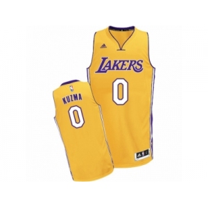 Men Adidas Los Angeles Lakers #0 Kyle Kuzma Swingman Gold Home NBA Jersey