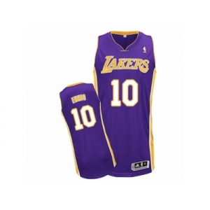 Men Adidas Los Angeles Lakers #10 Tyler Ennis Authentic Purple Road NBA Jersey