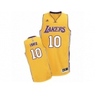 Men Adidas Los Angeles Lakers #10 Tyler Ennis Swingman Gold Home NBA Jersey