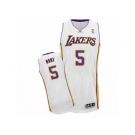 Men Adidas Los Angeles Lakers #5 Josh Hart Authentic White Alternate NBA Jersey