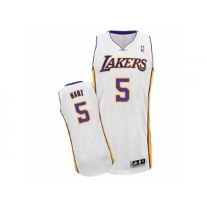 Men Adidas Los Angeles Lakers #5 Josh Hart Authentic White Alternate NBA Jersey