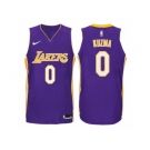 Men Los Angeles Lakers #0 Kyle Kuzma Purple 2017-18 Swingman NBA Jersey