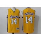 Men Los Angeles Lakers #14 Brandon Ingram Gold Stitched NBA Jersey