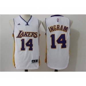 Men Los Angeles Lakers #14 Brandon Ingram White Stitched NBA Jersey