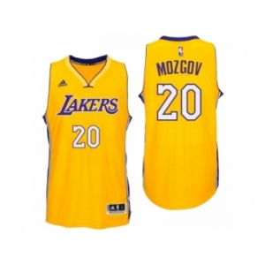 Men Los Angeles Lakers #20 Timofey Mozgov Home Gold New Swingman Jersey