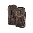 Men Nike Los Angeles Lakers #1 JaVale McGee Camo NBA Swingman Realtree Collection Jersey