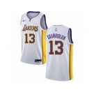Men Nike Los Angeles Lakers #13 Wilt Chamberlain Authentic White NBA Jersey - Association Edition