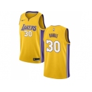 Men Nike Los Angeles Lakers #30 Julius Randle Gold Stitched NBA Swingman Jersey