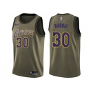 Men Nike Los Angeles Lakers #30 Julius Randle Green Salute to Service NBA Swingman Jersey