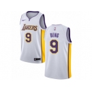 Men Nike Los Angeles Lakers #9 Luol Deng Authentic White NBA Jersey - Association Edition