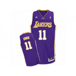 Men's Adidas Los Angeles Lakers #11 Tyler Ennis Swingman Purple Road NBA Jersey