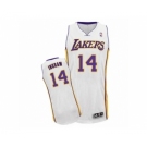Men's Adidas Los Angeles Lakers #14 Brandon Ingram Authentic White Alternate NBA Jersey