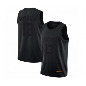 Men's Los Angeles Lakers #13 Wilt Chamberlain Swingman Black MVP Basketball Jersey