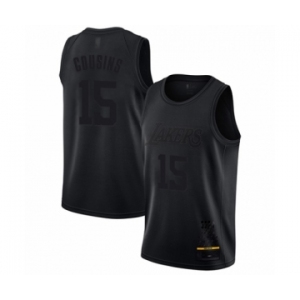 Men's Los Angeles Lakers #15 DeMarcus Cousins Swingman Black MVP Basketball Jersey