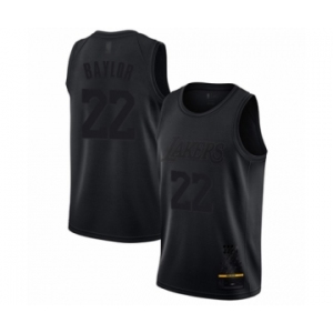 Men's Los Angeles Lakers #22 Elgin Baylor Swingman Black MVP Basketball Jersey