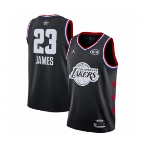 Men's Los Angeles Lakers #23 LeBron James Swingman Black 2019 All-Star Game Basketball Jersey