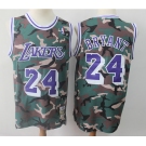 Men's Los Angeles Lakers #24 Kobe Bryant Authentic Camo  Basketball Jersey
