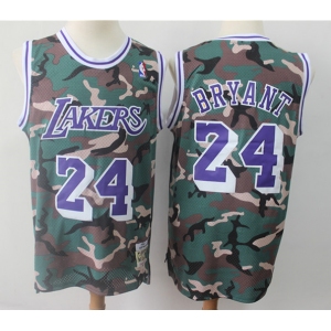 Men's Los Angeles Lakers #24 Kobe Bryant Authentic Camo  Basketball Jersey