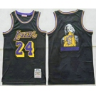 Men's Los Angeles Lakers #24 Kobe Bryant Black Marilyn Monroe Swingman Jersey
