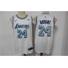 Men's Los Angeles Lakers #24 Kobe Bryant  White Basketball Jersey  2021 New