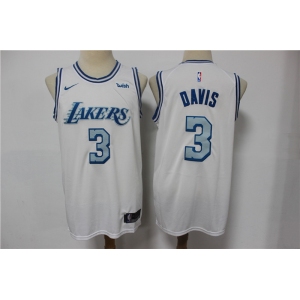 Men's Los Angeles Lakers #3 Anthony Davis White  Basketball Jersey 2021 New