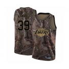 Men's Los Angeles Lakers #39 Dwight Howard Swingman Camo Realtree Collection Basketball Jersey