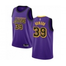 Men's Los Angeles Lakers #39 Dwight Howard Swingman Purple Basketball Jersey - City Edition