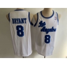 Men's Los Angeles Lakers #8 Kobe Bryant White NBA Swingman Hardwood Classics Jersey