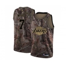 Men's Nike Los Angeles Lakers #1 JaVale McGee Swingman Camo Realtree Collection NBA Jersey