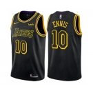 Men's Nike Los Angeles Lakers #10 Tyler Ennis Authentic Black City Edition NBA Jersey