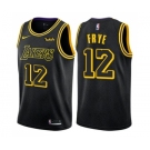 Men's Nike Los Angeles Lakers #12 Channing Frye Authentic Black City Edition NBA Jersey