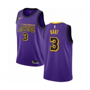 Men's Nike Los Angeles Lakers #3 Josh Hart Authentic Purple NBA Jersey - City Edition