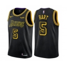 Men's Nike Los Angeles Lakers #5 Josh Hart Authentic Black City Edition NBA Jersey