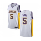 Men's Nike Los Angeles Lakers #5 Josh Hart Swingman White NBA Jersey - Association Edition