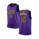 Men's Nike Los Angeles Lakers #5 Tyson Chandler Authentic Purple NBA Jersey - City Edition