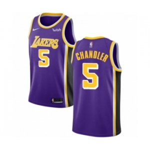 Men's Nike Los Angeles Lakers #5 Tyson Chandler Authentic Purple NBA Jersey - Statement Edition