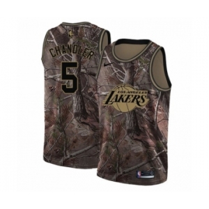 Men's Nike Los Angeles Lakers #5 Tyson Chandler Swingman Camo Realtree Collection NBA Jersey