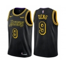 Men's Nike Los Angeles Lakers #9 Luol Deng Swingman Black City Edition NBA Jersey