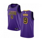 Men's Nike Los Angeles Lakers #9 Rajon Rondo Authentic Purple NBA Jersey - City Edition