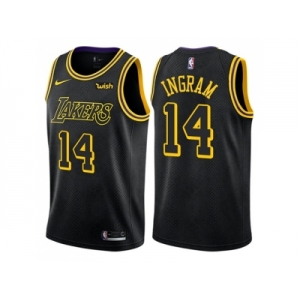 Nike Los Angeles Lakers #14 Brandon Ingram Black NBA Swingman City Edition Jersey