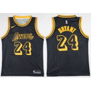 Nike Los Angeles Lakers #24 Kobe Bryant Black NBA Swingman City Edition Jersey