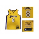 Nike Los Angeles Lakers #8 Kobe Bryant Gold NBA Swingman Black Mamba December 18. 2017 Jersey