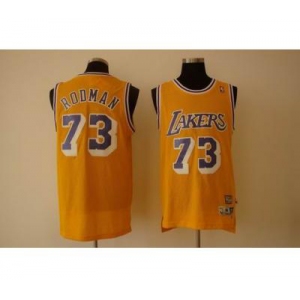 nba fans lakers #73 rodman yellow(fans edition)