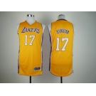 nba los angeles Lakers #17 bynum yellow[revolution 30]