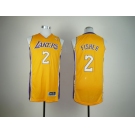 nba los angeles Lakers #2 fisher yellow[revolution 30]