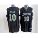 nba los angeles lakers #10 nash black[camo fashion swingman]