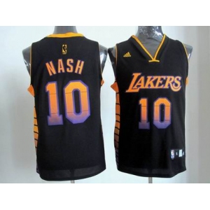 nba los angeles lakers #10 nash black[limited edition]