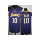 nba los angeles lakers #10 unveil steve nash purple[revolution 30]